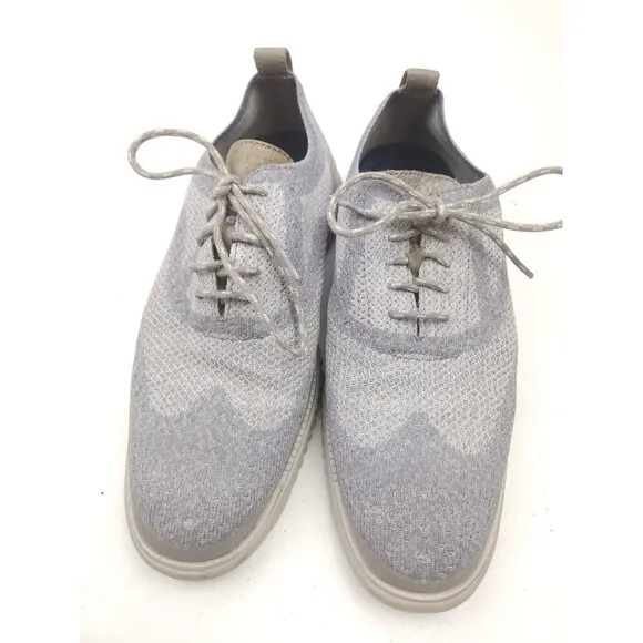 Cole Haan 2.Zerogrand Oxfords Men's 10.5 M Gray Stitchlite Casual Wingtip Shoes