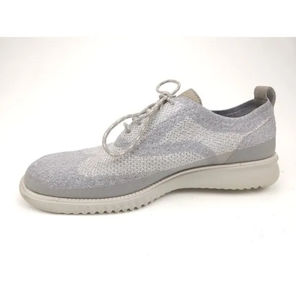 Cole Haan 2.Zerogrand Oxfords Men's 10.5 M Gray Stitchlite Casual Wingtip Shoes