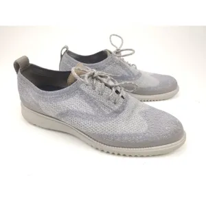 Cole Haan 2.Zerogrand Oxfords Men's 10.5 M Gray Stitchlite Casual Wingtip Shoes