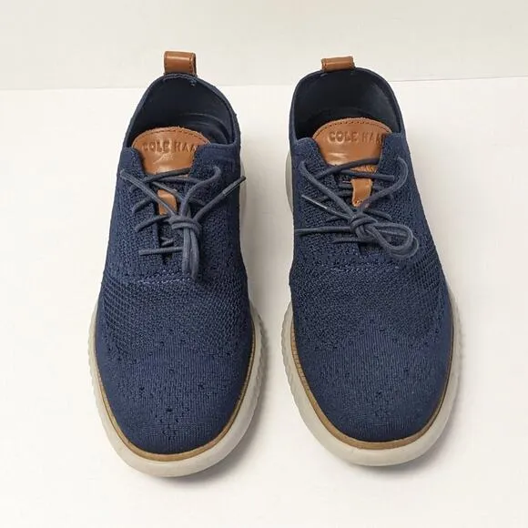 Cole Haan 2.Zerogrand Stitchlite Wingtip Oxfords, Navy, Men's 10 M