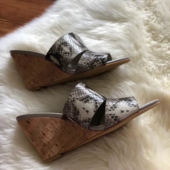 Cole Haan Acoma Wedge II Roccia Snake Print Sandal