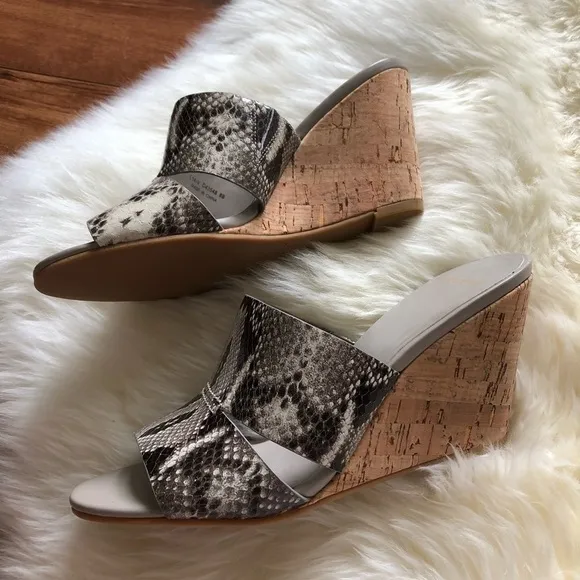 Cole Haan Acoma Wedge II Roccia Snake Print Sandal