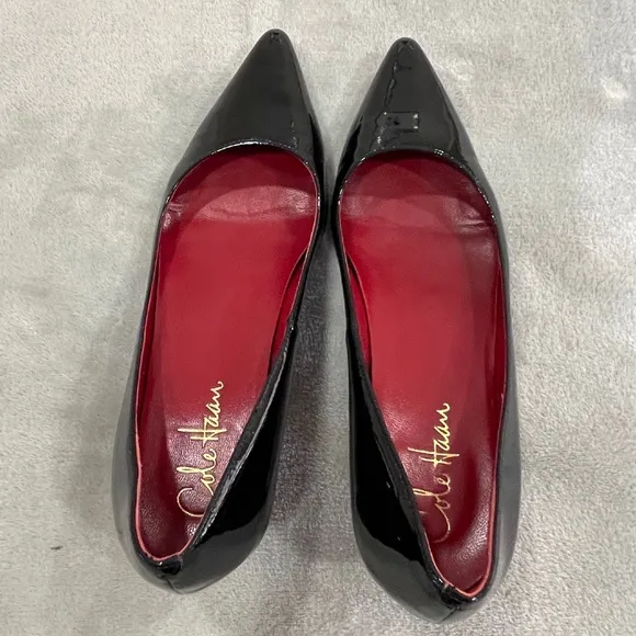 Cole Haan Air Juliana Black Patent Leather Pumps Size 7