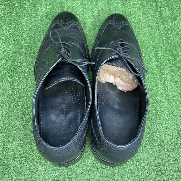 Cole Haan Air Madison Mens Black Leather Wingtip Lace-Up Oxfords C10145 Size 11