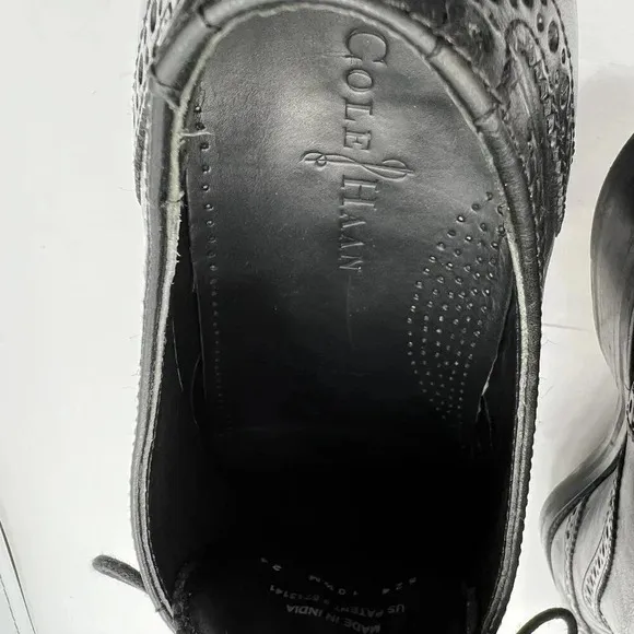 Cole Haan Air Madison Wingtip Oxford Mens 10.5 Dress Shoe Black C10145 Timeless
