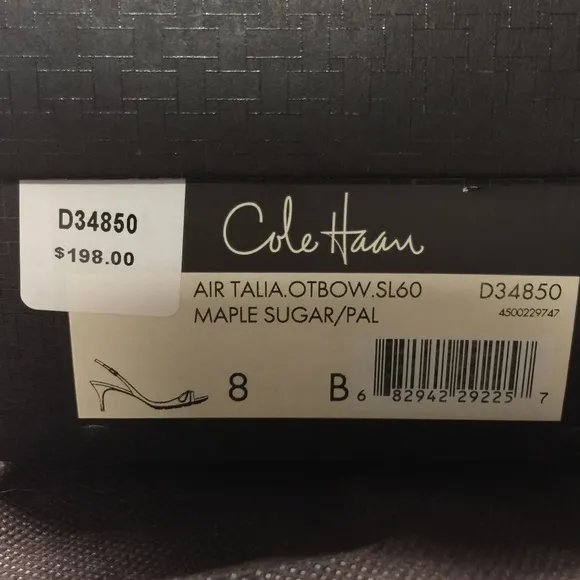 Cole Haan Air Talia Slingback Heels size 8