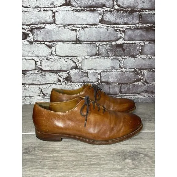 Cole Haan AMERICAN CLASSICS Mahogany Brown Leather Oxfords Dress Shoes Men 8.5D