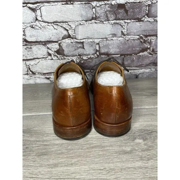 Cole Haan AMERICAN CLASSICS Mahogany Brown Leather Oxfords Dress Shoes Men 8.5D