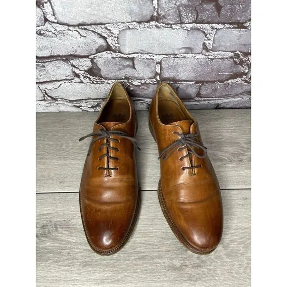 Cole Haan AMERICAN CLASSICS Mahogany Brown Leather Oxfords Dress Shoes Men 8.5D