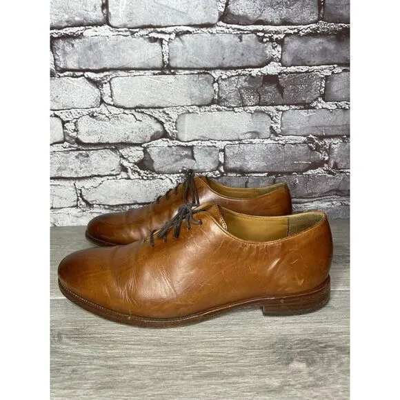 Cole Haan AMERICAN CLASSICS Mahogany Brown Leather Oxfords Dress Shoes Men 8.5D