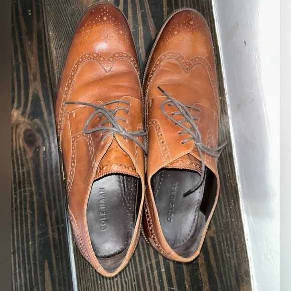 Cole Haan Benton Wingtip Derby II Oxfords Wingtip British Tan C24116 206801 A20