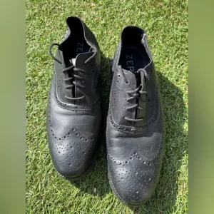 Cole Haan Black ZERØGRAND Remastered Wingtip Oxfords Sz (14)