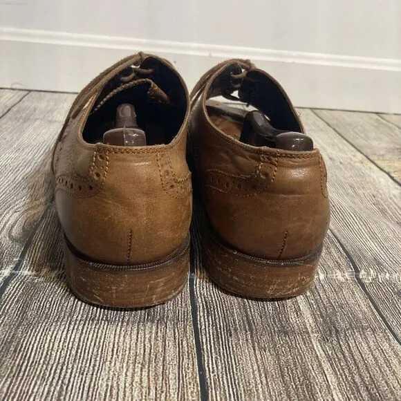 Cole Haan British Brown Leather Benton Wingtip Oxfords II C24168 US 11‎ 1/2 W