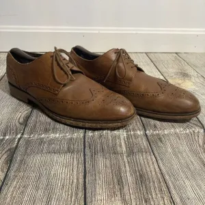 Cole Haan British Brown Leather Benton Wingtip Oxfords II C24168 US 11‎ 1/2 W