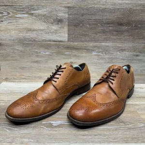 Cole Haan British Tan leather Benton Wingtip Oxfords C24116 Men s Size 11