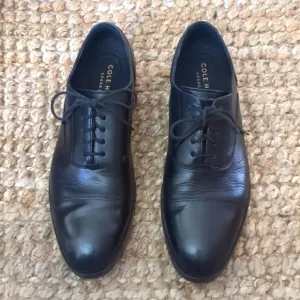 Cole Haan Broadway Leather Cap-Toe Oxfords Grand OS Technology 9.5