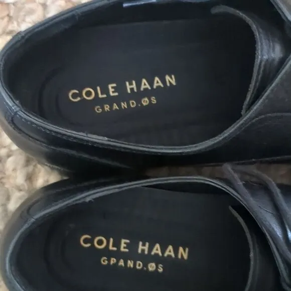 Cole Haan Broadway Leather Cap-Toe Oxfords Grand OS Technology Comfort 9.5
