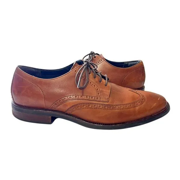 Cole Haan Brown Leather Wingtip Oxford Dress Shoes‎ Classic Derby Business 11.5