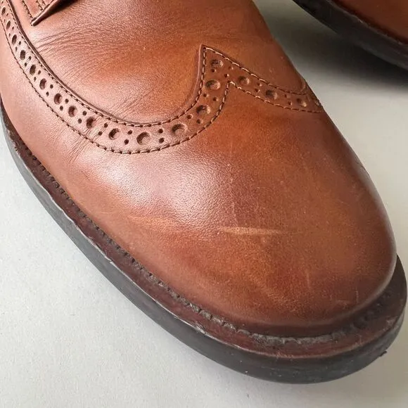 Cole Haan Brown Leather Wingtip Oxford Dress Shoes‎ Classic Derby Business 11.5