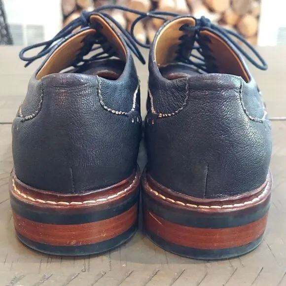 Cole Haan C24112 Warren Wingtip Oxfords Shoes Black Leather‎ Size 10.5M