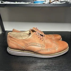 Cole Haan C26472 Mens 10.5 Original Grand Oxfords Wingtip Brown Leather