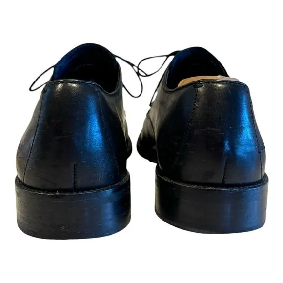 Cole Haan Cap Toe Shoes Black Leather Oxfords  11 M