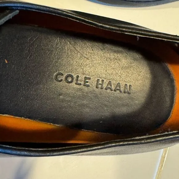 Cole Haan Cap Toe Shoes Black Leather Oxfords  11 M