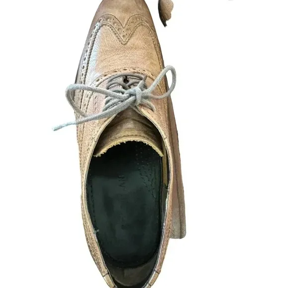 Cole Haan Grand Cambridge C12915 Brown Brogue Wingtip Oxfords Shoes Size 8.5‎