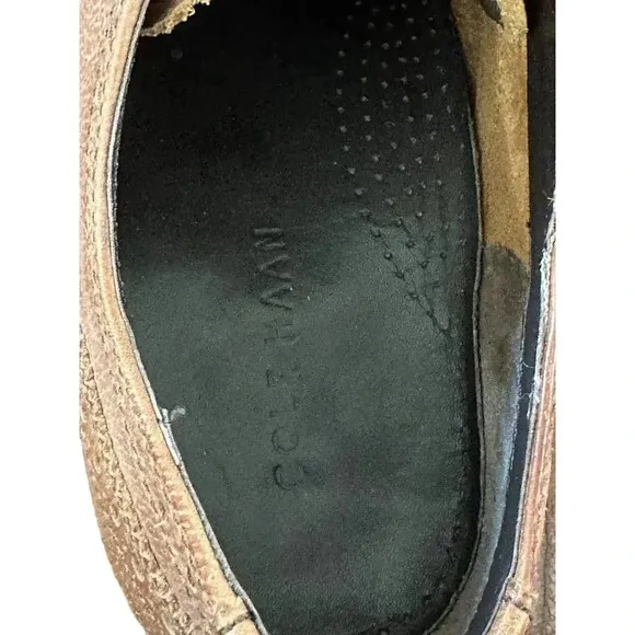 Cole Haan Grand Cambridge C12915 Brown Brogue Wingtip Oxfords Shoes Size 8.5‎