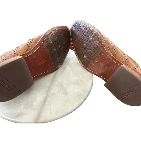 Cole Haan Grand Cambridge C12915 Brown Brogue Wingtip Oxfords Shoes Size 8.5‎