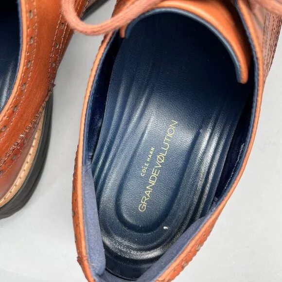 Cole Haan Grand Evolution Shortwing Wingtip Oxfords Men's Size 11.5 Dress Shoes