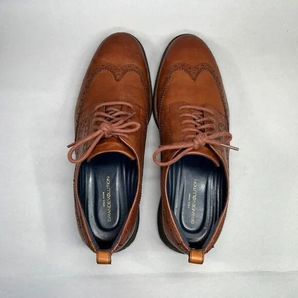 Cole Haan Grand Evolution Shortwing Wingtip Oxfords Men's Size 11.5 Dress Shoes