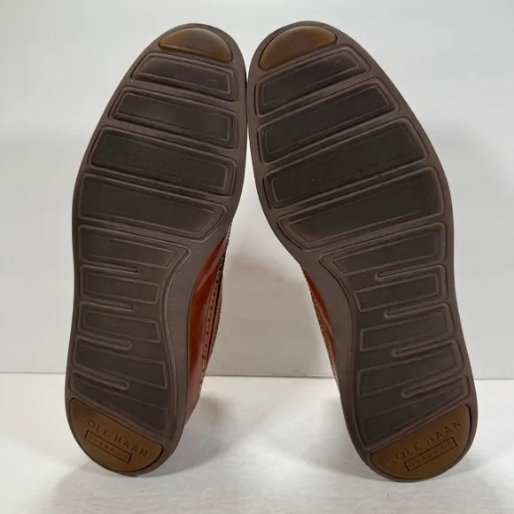 Cole Haan Grand OS Brown Leather Lace Up Wingtip Oxfords Men Size 9.5M