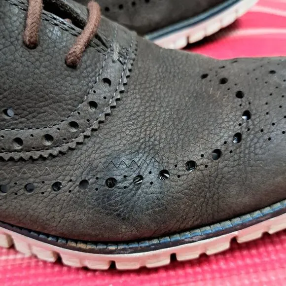 Cole Haan Grand O.S. Laser Wingtip Oxfords Men Size 12