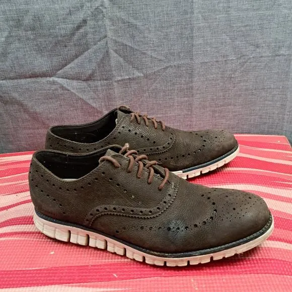 Cole Haan Grand O.S. Laser Wingtip Oxfords Men Size 12