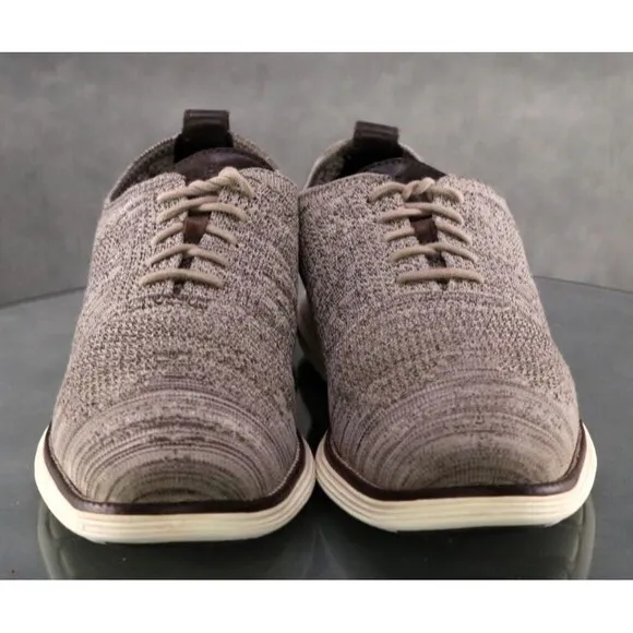 Cole Haan Grand OS Men's Knit Lite Wingtip Oxford Shoes Size 10.5 M Beige C29903