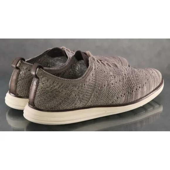 Cole Haan Grand OS Men's Knit Lite Wingtip Oxford Shoes Size 10.5 M Beige C29903