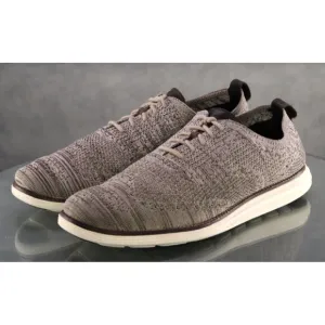 Cole Haan Grand OS Men's Knit Lite Wingtip Oxford Shoes Size 10.5 M Beige C29903