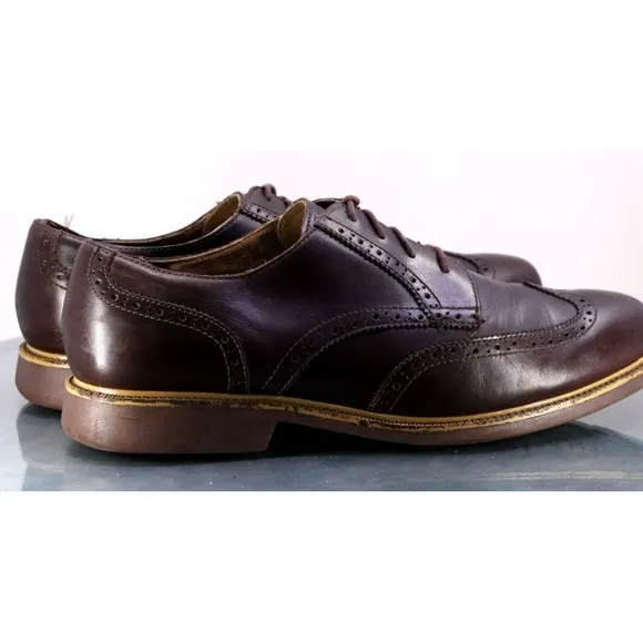 Cole Haan Grand OS Men's Oxfords Wingtip Dress Shoes Size 12 Brown C22004