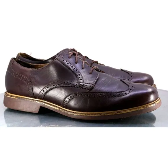 Cole Haan Grand OS Men's Oxfords Wingtip Dress Shoes Size 12 Brown C22004