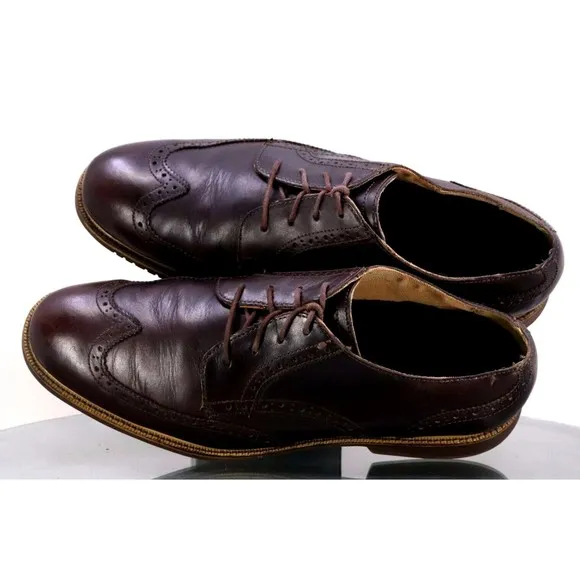 Cole Haan Grand OS Men's Oxfords Wingtip Dress Shoes Size 12 Brown C22004