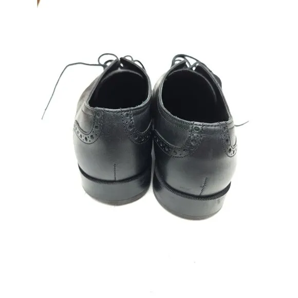 Cole Haan Grand OS Mens US 7 M Black Leather Cap Toe Brogue Oxfords Dress Shoes