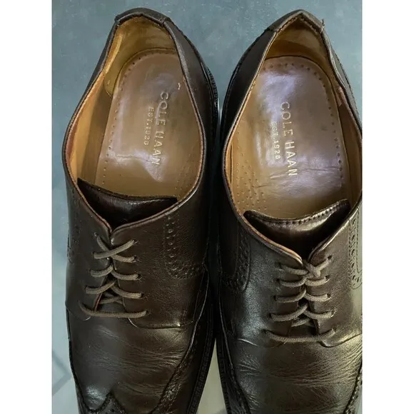 Cole Haan Grand OS Men's Wingtip Oxfords Dress Shoes Size 10.5 Leather C20320