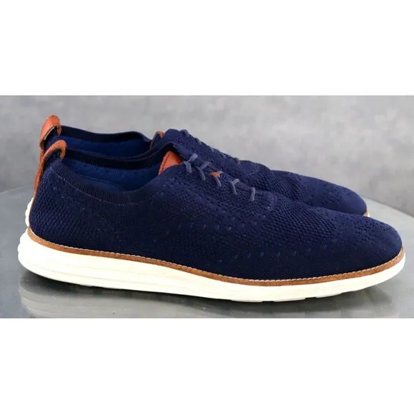 Cole Haan Grand OS Men's Wingtip Oxfords Dress Shoes Size 11 Blue C27960