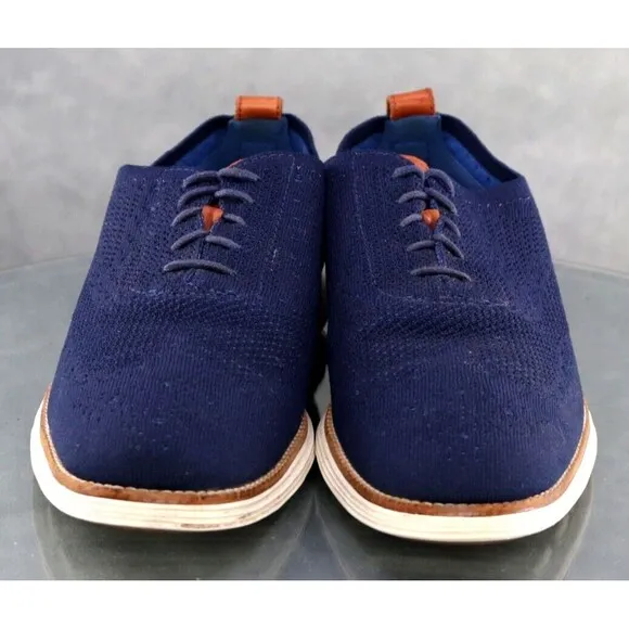 Cole Haan Grand OS Men's Wingtip Oxfords Dress Shoes Size 11 Blue C27960