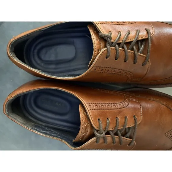 Cole Haan Grand O.S Men's Wingtip Oxfords Dress Shoes Size 12 M Leather C25458