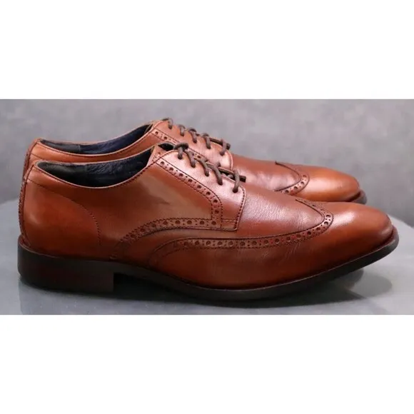 Cole Haan Grand O.S Men's Wingtip Oxfords Dress Shoes Size 12 M Leather C25458
