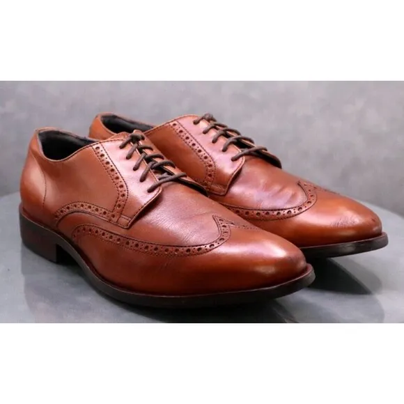 Cole Haan Grand O.S Men's Wingtip Oxfords Dress Shoes Size 12 M Leather C25458