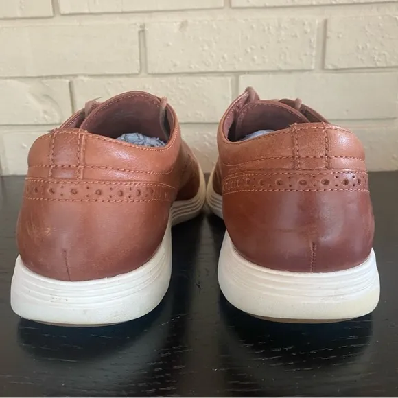 COLE HAAN Grand Tour Wingtip Men's Shoes Sz 11 M US Brown Leather Oxford C29414