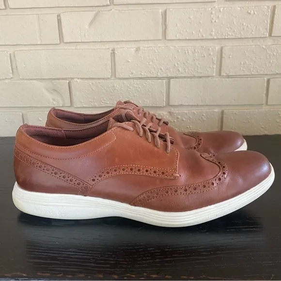 COLE HAAN Grand Tour Wingtip Men's Shoes Sz 11 M US Brown Leather Oxford C29414